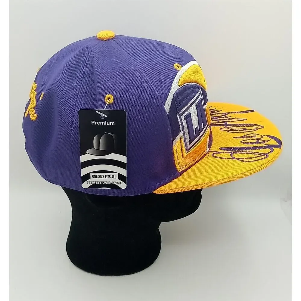 Los Angeles Basketball Lakers Premium Snapback Cap